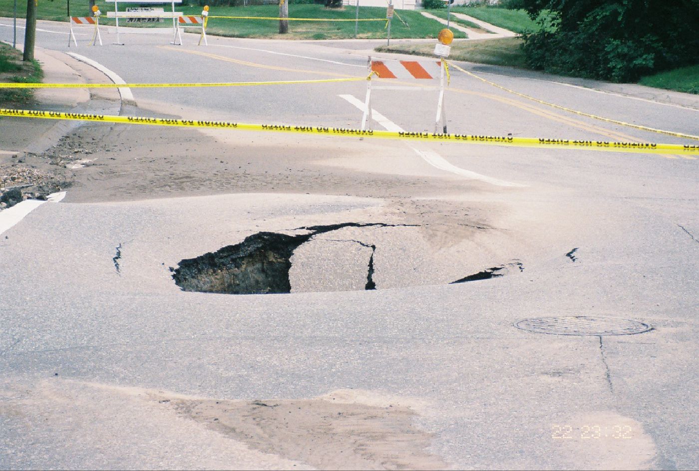 A water main break that disrupted traffic